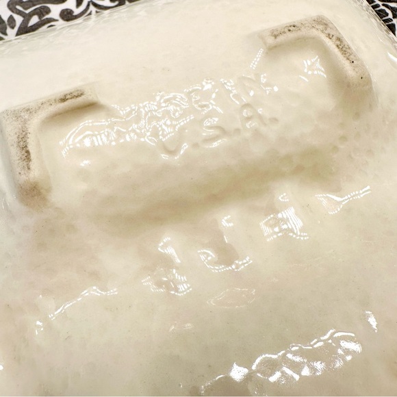 Vintage 60s MCM Royal Haeger Pottery Ivory Ceramic Atomic Age Large Ashtray - Picture 9 of 9